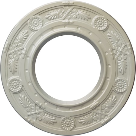 Ekena Millwork Daniela Ceiling Medallion (Fits Canopies up to 3 7/8"), 8"OD x 3 7/8"ID x 1/2"P, Flash Blue CM08DNFBS